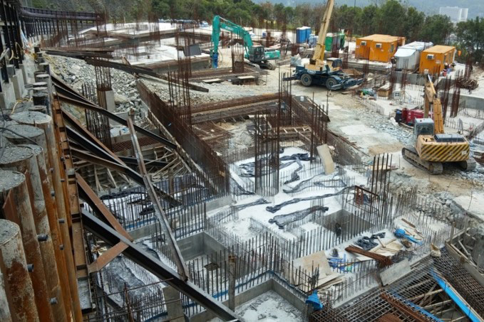 Developer: Nan Fung Group <br> ELS and RC Footing <br> Site Area = 6,300m<sup>2</sup>
